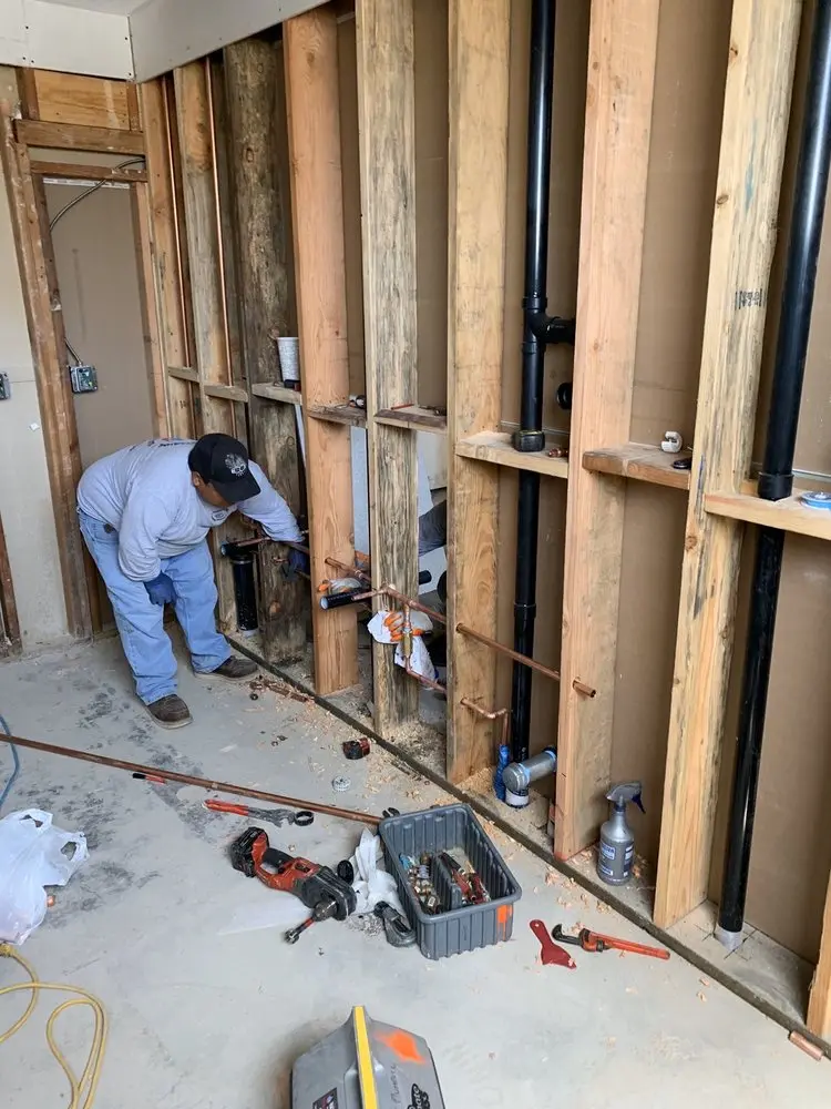 Commercial rough-in plumbing for Gas Line Repair in Bayport West